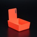 Lab Pan with Metal Clip - Neon Red
