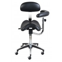 Sleek Saddle Assistant Stool