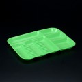 Divided Tray Size B - Neon Green