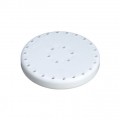 Large Round Magnetic Bur Block - White