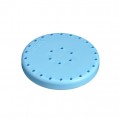 Large Round Magnetic Bur Block - Light Blue