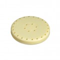Large Round Magnetic Bur Block - Light Yellow