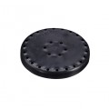 Large Round Magnetic Bur Block - Black