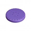Large Round Magnetic Bur Block - Neon Purple