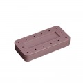 Rectangular Magnetic Bur Block - Mauve