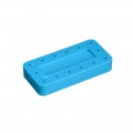 Rectangular Magnetic Bur Block - Neon Blue