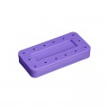 Rectangular Magnetic Bur Block - Neon Purple