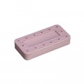 Rectangular Magnetic Bur Block - Light Mauve