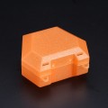 Glitter Premium Retainer Box - Amber Orange